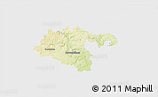Physical 3D Map of Heidenheim, single color outside