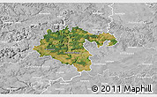 Satellite 3D Map of Heidenheim, lighten, desaturated