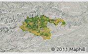 Satellite 3D Map of Heidenheim, lighten, semi-desaturated