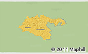 Savanna Style 3D Map of Heidenheim, single color outside