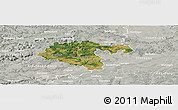 Satellite Panoramic Map of Heidenheim, lighten, semi-desaturated