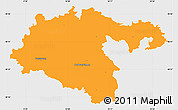 Political Simple Map of Heidenheim, single color outside