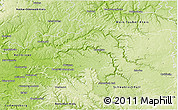 Physical 3D Map of Hohenlohekreis