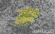 Satellite 3D Map of Hohenlohekreis, desaturated