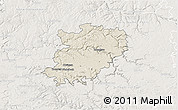 Shaded Relief 3D Map of Hohenlohekreis, lighten