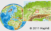 Physical Location Map of Hohenlohekreis, highlighted parent region