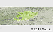 Physical Panoramic Map of Hohenlohekreis, semi-desaturated
