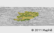 Satellite Panoramic Map of Hohenlohekreis, lighten, desaturated