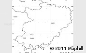 Blank Simple Map of Hohenlohekreis