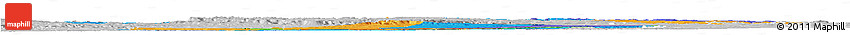 Political Horizon Map of Stuttgart, lighten, desaturated