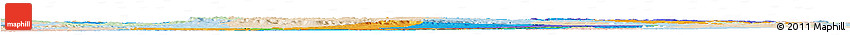 Political Horizon Map of Stuttgart, lighten