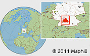 Savanna Style Location Map of Stuttgart, highlighted country