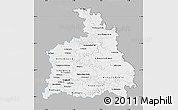 Gray Map of Stuttgart, single color outside