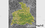 Satellite Map of Stuttgart, desaturated