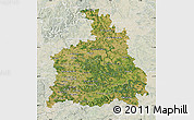 Satellite Map of Stuttgart, lighten