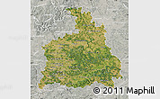 Satellite Map of Stuttgart, lighten, semi-desaturated