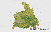 Satellite Map of Stuttgart, single color outside