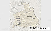 Shaded Relief Map of Stuttgart, lighten