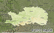 Physical 3D Map of Ostalbkreis, darken