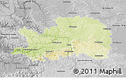 Physical 3D Map of Ostalbkreis, desaturated