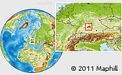 Physical Location Map of Ostalbkreis, highlighted parent region