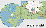 Savanna Style Location Map of Ostalbkreis, highlighted country, highlighted parent region