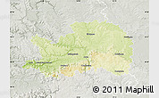 Physical Map of Ostalbkreis, lighten, semi-desaturated