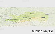 Physical Panoramic Map of Ostalbkreis, lighten