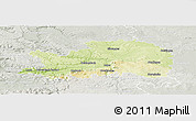 Physical Panoramic Map of Ostalbkreis, lighten, semi-desaturated
