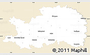Classic Style Simple Map of Ostalbkreis, single color outside