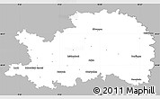 Gray Simple Map of Ostalbkreis, single color outside