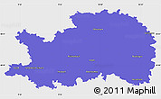 Political Simple Map of Ostalbkreis, single color outside