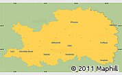 Savanna Style Simple Map of Ostalbkreis, single color outside