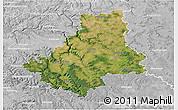 Satellite 3D Map of Schwäbisch Hall, lighten, desaturated