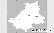 Gray Simple Map of Schwäbisch Hall, single color outside