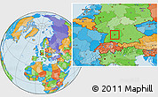 Political Location Map of Stuttgart