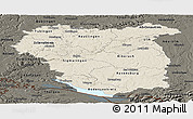 Shaded Relief Panoramic Map of Tübingen, darken