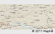 Shaded Relief Panoramic Map of Tübingen