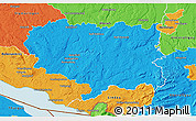 Political 3D Map of Ravensburg