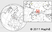 Blank Location Map of Ravensburg