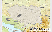 Shaded Relief Map of Ravensburg, physical outside