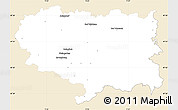 Classic Style Simple Map of Ravensburg, single color outside