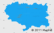 Political Simple Map of Ravensburg, single color outside