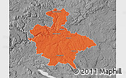 Political Map of Sigmaringen, desaturated