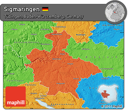Political Map of Sigmaringen