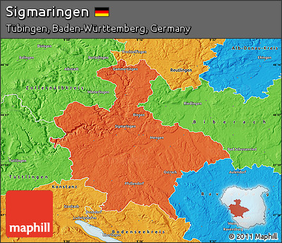 Political Map of Sigmaringen