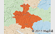 Political Map of Sigmaringen, lighten