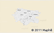 Classic Style 3D Map of Zollernalbkreis, single color outside