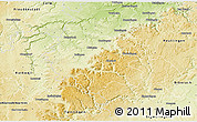 Physical 3D Map of Zollernalbkreis