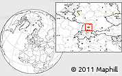 Blank Location Map of Zollernalbkreis